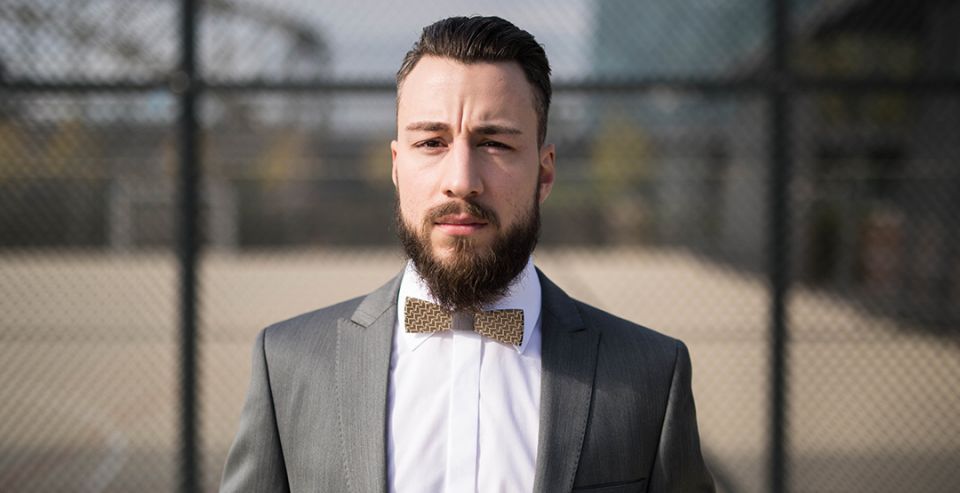 BeWooden - wooden bow tie Viame model handmade