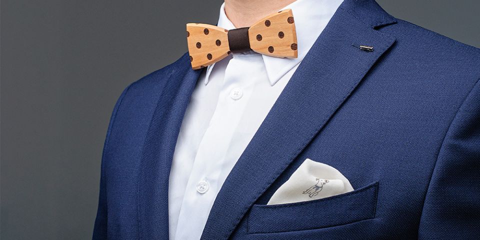 BeWooden - pocket Square suit unique Doggy square Dolo