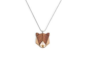 Wooden pendant Bear Pendant