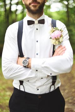 Wooden bow tie Nuptis for weddings | BeWooden