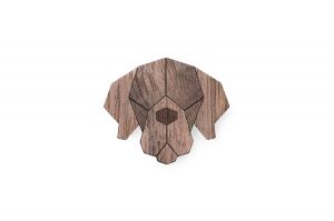 Wooden brooch Neapolitan Mastiff Brooch