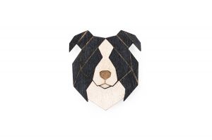 Wooden brooch Border Collie Brooch