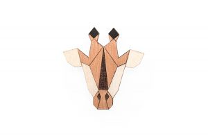 Wooden brooch Giraffe Brooch