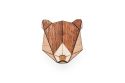Wooden brooch Bear Brooch