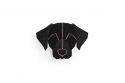 Wooden brooch Black Labrador Brooch