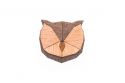 Wooden brooch Owl Brooch