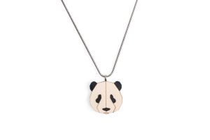 Wooden pendant Panda Pendant