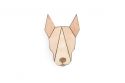 Wooden brooch Bull Terrier Brooch