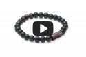 Beaded bracelet Nox Wenge Bracelet