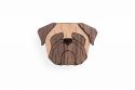 Wooden brooch Pug Brooch