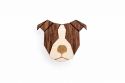 Wooden brooch Staffordshire Bull Terrier Brooch