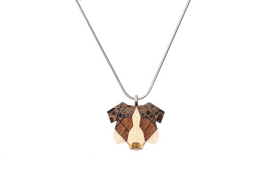 Wooden pendant Australian Shepherd Pendant