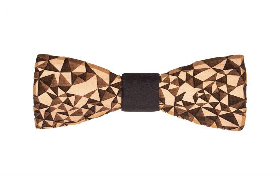 Wooden bow tie Tapa