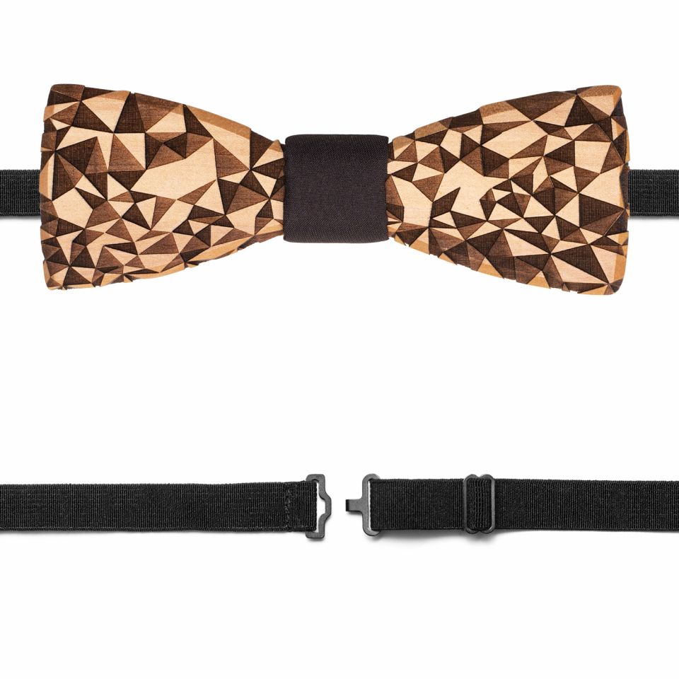 Wooden bow tie Tapa for modern men | BeWooden