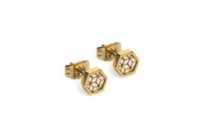 Metal earrings Virie Earrings Hexagon