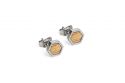 Metal earrings Lini Earrings Hexagon