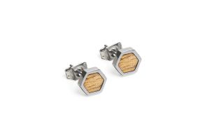 Metal earrings Lini Earrings Hexagon