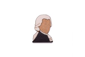 Wooden brooch Amadeus Brooch