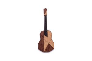 Wooden Brooch Guitar Brooch