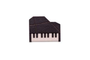 Wooden Brooch Piano Brooch