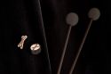 Wooden brooch Drumsticks Brooch