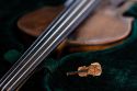 Wooden Brooch Violin Brooch