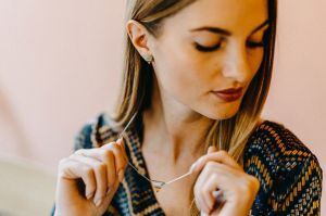 Metal earrings Lini Earrings Triangle