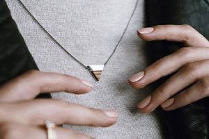 Necklace Red Necklace Triangle