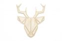 Wooden decoration Deer Polygon