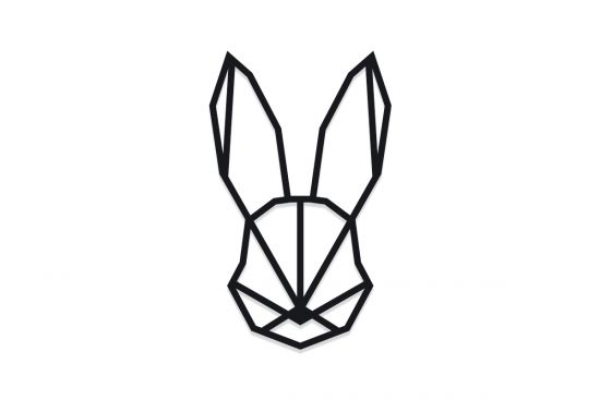 Wooden decoration Hare Siluette