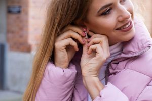 Metal earrings Rea Earrings Rectangle