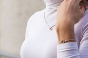 Necklace Red Necklace Circle