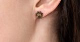 Wooden earrings Paw Earrings