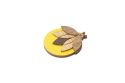 Wooden brooch Světluška Brooch