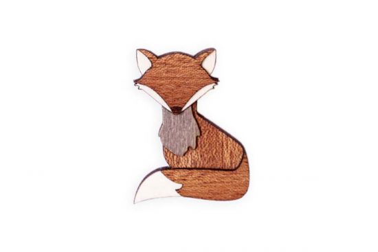 Bystrouška Wooden brooch Bystrouška Wooden brooch