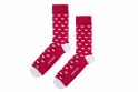 Cotton Heart Socks, BeWooden, Red and White