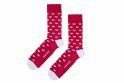 Cotton Heart Socks, BeWooden, Red and White