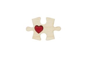 Wooden brooch Puzzle 1 Brooch