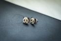 Wooden earrings Panda Earrings