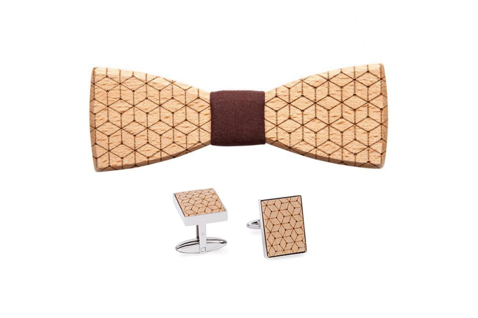 Virie Cuff Set including Bow tie and Cufflinks