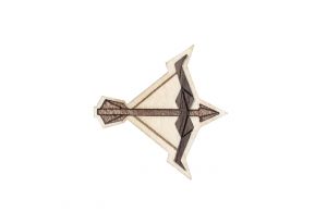 Wooden brooch Sagittarius Brooch