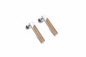 Metal earrings Lini Earrings Rectangle