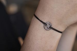 String bracelet Mountain Wooden Bracelet