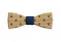 Wooden bowtie Lion Bow Tie