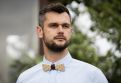 Wooden bowtie Deer Bow Tie