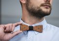 Wooden bowtie Fox Bow Tie