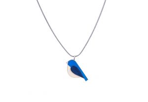 Wooden pendatnt Blue Bird Pendant