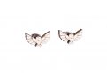 Wooden earrings Snowy Owl Earrings
