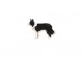 Wooden brooch Walking Collie Brooch