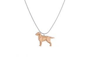 Wooden pendant Walking Labrador Pendant